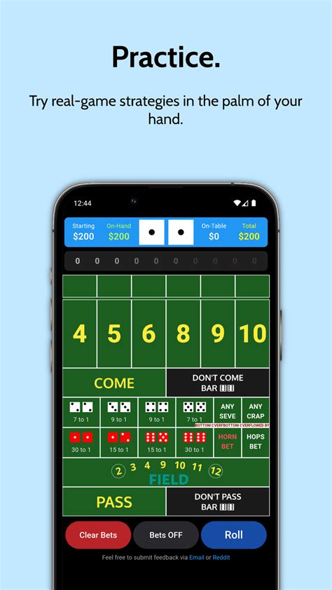 craps payout calculator app